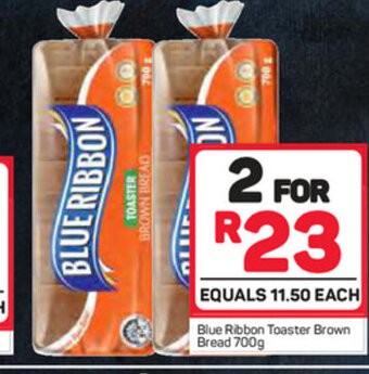Pick n Pay Blue Ribbon Toaster Brown Bread 700g offer