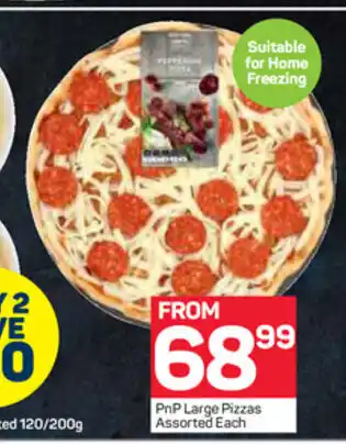 Pick n Pay PnP Large Pizzas Assorted each offer