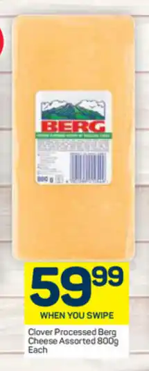 Pick n Pay Clover Processed Berg Cheese Assorted 800g each offer