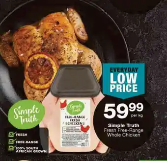 Checkers Simple Truth Fresh Free-Range Whole Chicken offer