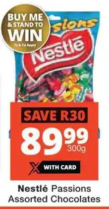 Checkers Nestlé Passions Rice Crisps Chocolate offer