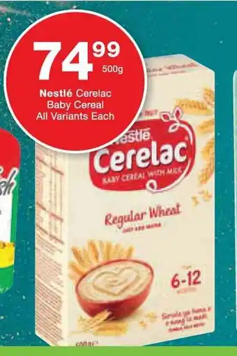Checkers Nestlé Cerelac Baby Cereal All Variants Each offer