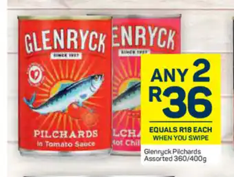 Pick n Pay Glenryck Pilchards Assorted 360/400g offer