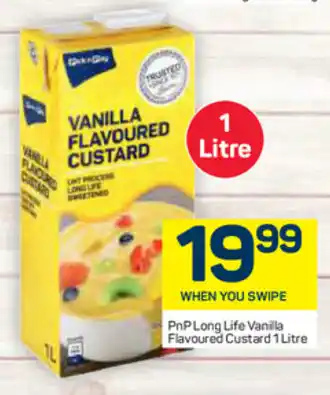Pick n Pay PnP Long Life Vanilla Flavoured Custard 1 Litre offer