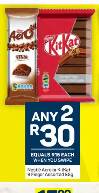 Pick n Pay Nestle Aero or Kitkat 8 Finger Assorted 85g offer