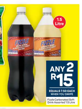 Pick n Pay Fizzle Carbonated Soft Drink Assorted 1.5 Litre offer