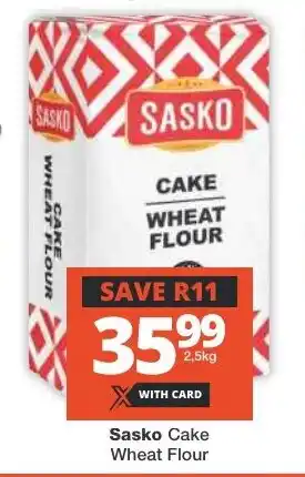 Checkers Sasko Cake Wheat Flour offer