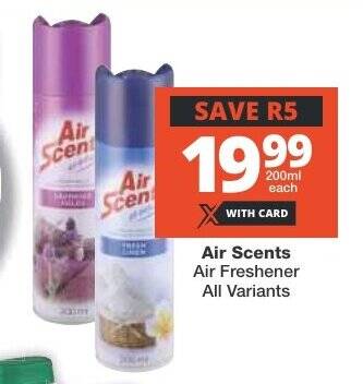 Air Scents Air Freshener All Variants offer at Checkers