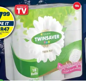 Pick n Pay Twinsaver Luxury 2 Ply Toilet Tissue 18s offer