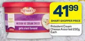Pick n Pay Président Cream Cheese Assorted 230g Each offer