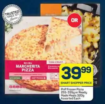 Pick n Pay PnP Frozen Pizza 255-335g or Ready Made Meals 320g Assorted Each offer