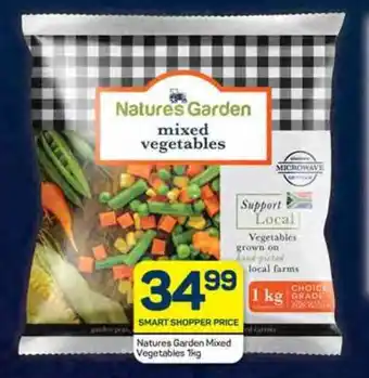 Natures Garden Mixed Vegetables 1kg