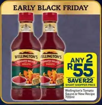Pick n Pay Wellington's Tomato Sauce or New Recipe 700ml offer