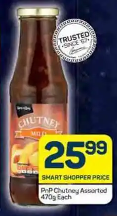 Pick n Pay PnP Chutney Assorted 470g Each offer