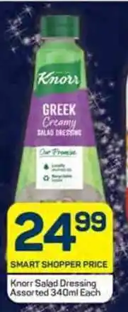 Pick n Pay Knorr Salad Dressing Assorted 340ml Each offer