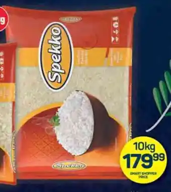 Pick n Pay Spekko Long Grain Parboiled Rice 10kg offer