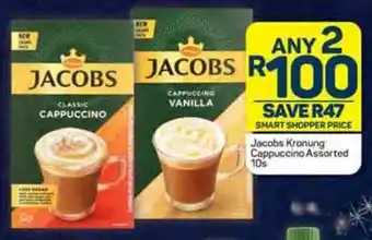 Pick n Pay Jacobs Kronung Cappuccino Assorted 10s offer