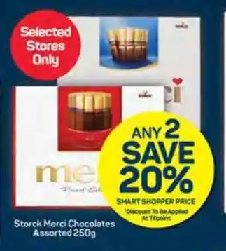 Pick n Pay Storck Merci Chocolates Assorted 250g offer