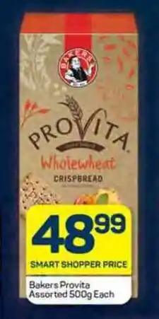 Pick n Pay Bakers Provita Assorted 500g Each offer