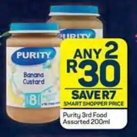 Pick n Pay Purity 3rd Food Assorted 200ml offer
