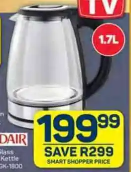 Pick n Pay GOLDAIR 17 Litre Glass Cordless Kettle offer