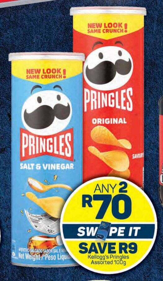 Kellogg's Pringles Assorted 100g offer at Pick n Pay