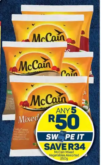 Pick n Pay McCain Mixed Vegetables Assorted 250g offer