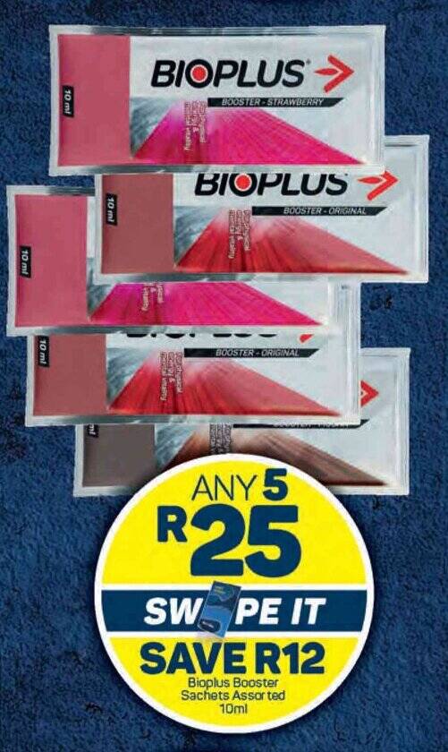 Bioplus Booster Sachets Assorted 10ml offer at Pick n Pay