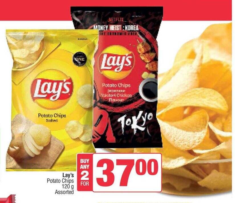 Lay's Potato Chips 120g Assorted offer at Spar