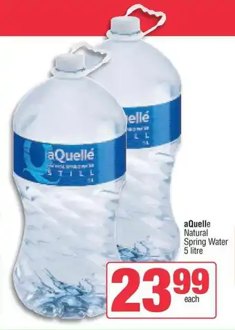 Spar aQuelle Natural Spring Water 5 litre offer