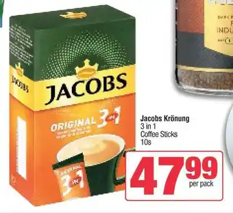 Spar Jacobs Krönung 3 in 1 Coffee Sticks 10s offer