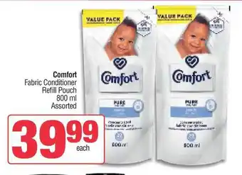 Comfort Fabric Conditioner Refill Pouch 800ml Assorted