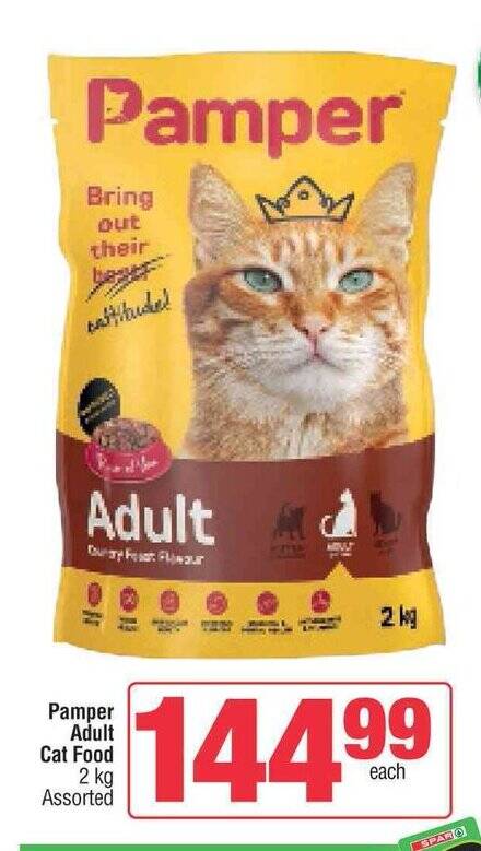 Pamper Adult Cat Food 2 kg Assorted offer at Spar