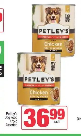 Spar Petley's Dog Food 775g Assorted offer