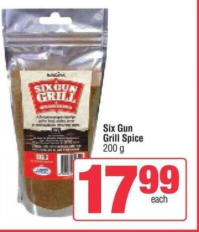 Six Gun Grill Spice 200g offer at Spar