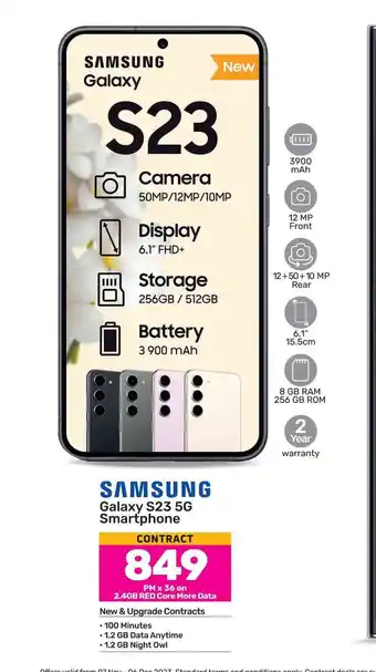 Game SAMSUNG Galaxy S23 5G Smartphone offer