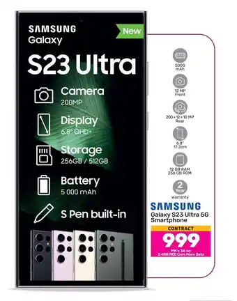 Game SAMSUNG Galaxy S23 Ultra 5G Smartphone offer