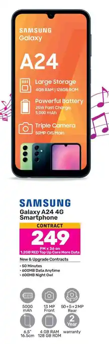 Game SAMSUNG Galaxy A24 4G Smartphone offer