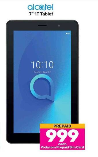 Game Alcatel 7" 1T Tablet offer