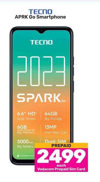 Game TECNO APRK Go Smartphone offer