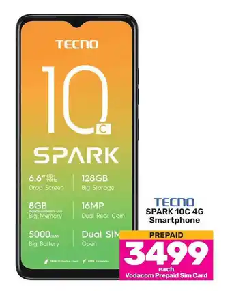 Game TECNO SPARK 10C 4G Smartphone offer