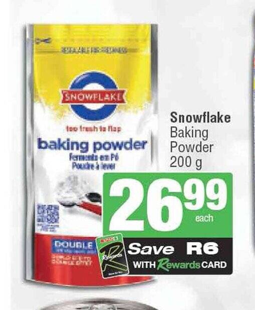 Snowflake Baking Powder 200g offer at Spar