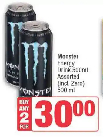 Spar Monster Energy Drink 500ml Assorted offer