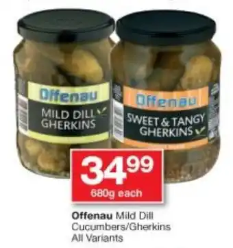 Offenau Mild Dill Cucumbers/Gherkins All Variants 680g