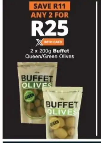 2x200g Buffet Queen/ Green Olives