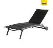 LOUNGER 4POS WITH WHEELS ALUM