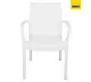 Builders Warehouse Addis 8172WH Marilyn Arm Chair - White (555 x 577 x 823mm) offer