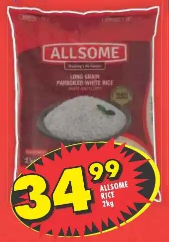 Shoprite ALLSOME RICE 2kg offer