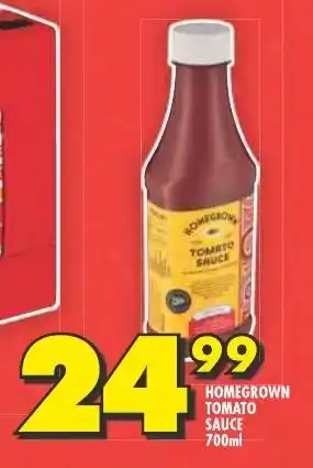 Shoprite HOMEGROWN TOMATO SAUCE 700ml offer