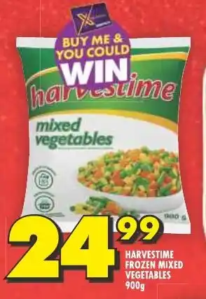 Shoprite HARVESTIME FROZEN MIXED VEGETABLES 900g offer